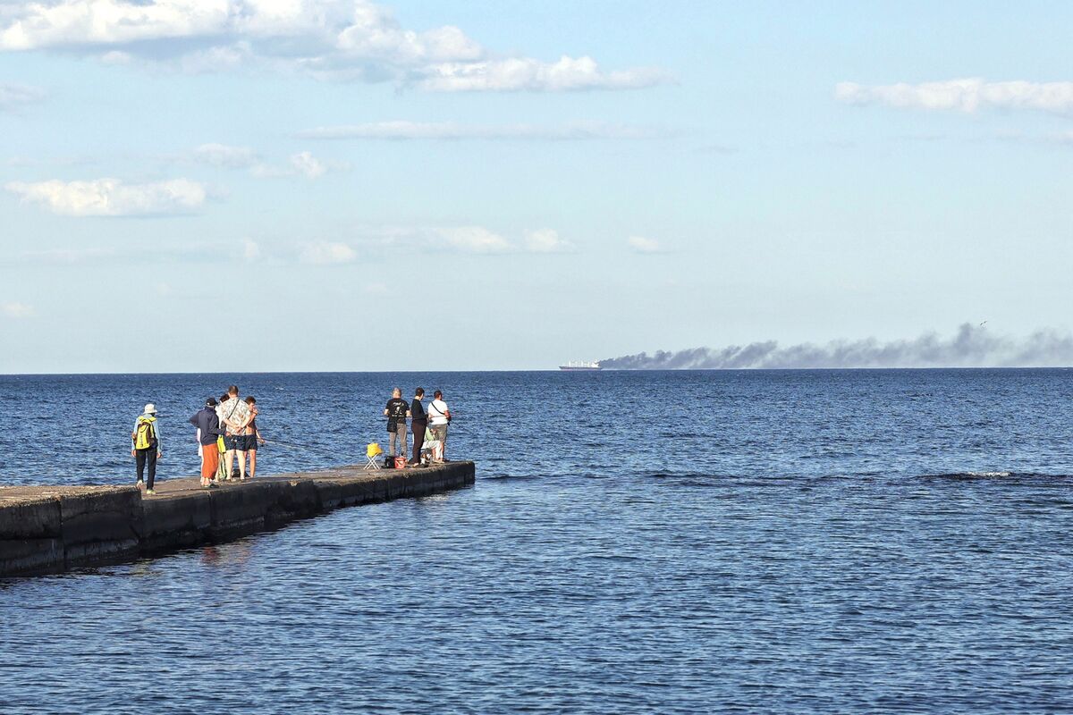Commercial vessel navigating through contested Black Sea shipping routes amid ongoing regional security concerns.