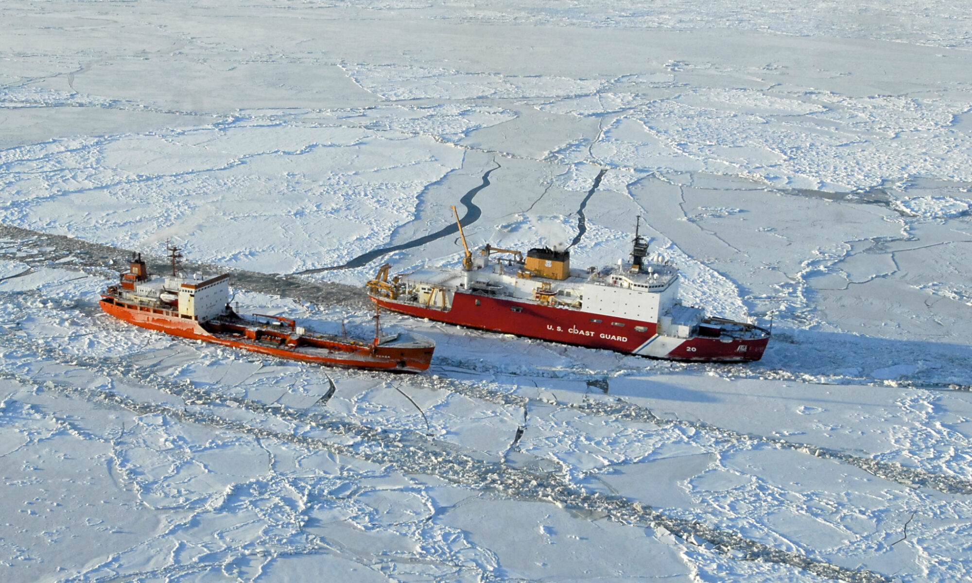 An illustration representing Canadian Coast Guard icebreakers under construction at Chantier Davie.