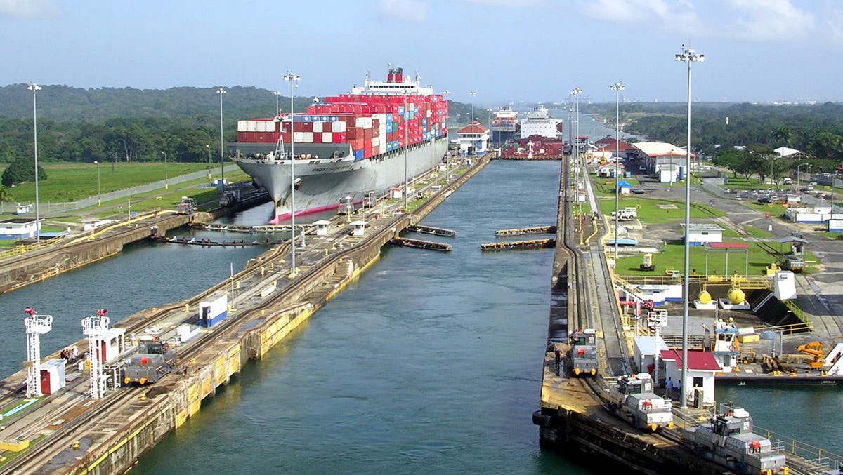An LPG tanker navigating waters affected by rising Panama Canal fees and transit congestion.