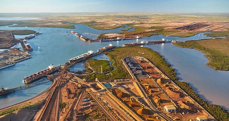 Port Hedland strike affecting iron ore vessel loading operations.